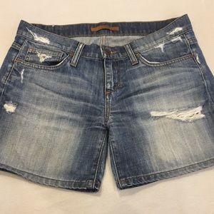 Joe’s Jeans Super Distressed Denim Shorts SZ 28